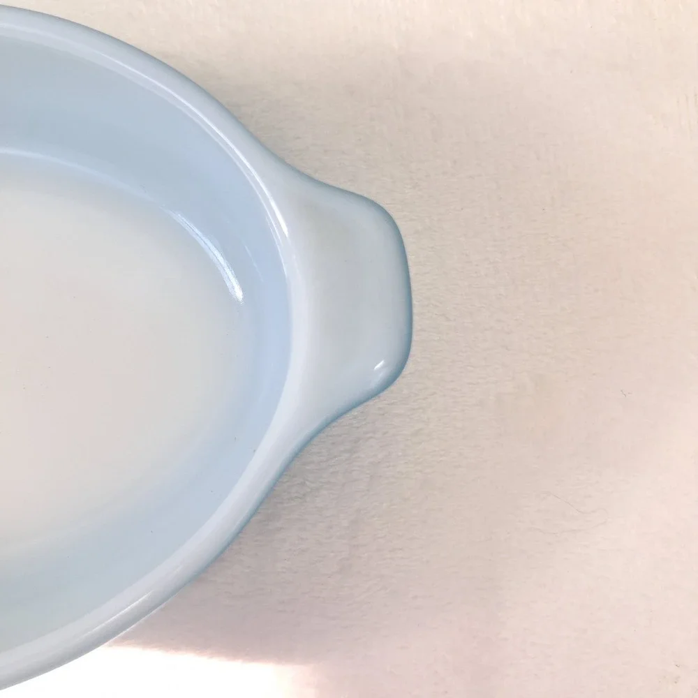 Vintage Pyrex 10 oz Horizon Blue 700 Au Gratin Souffle Dish Baker Vtg Pixie USA